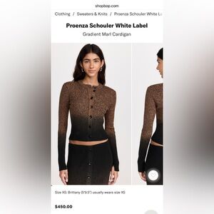 a Proenza Schouler White Label Gradient Marl Cardigan